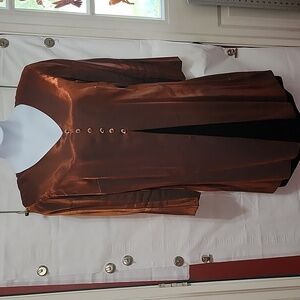EUC Beautiful Bronze Duster Dress Sz 16P